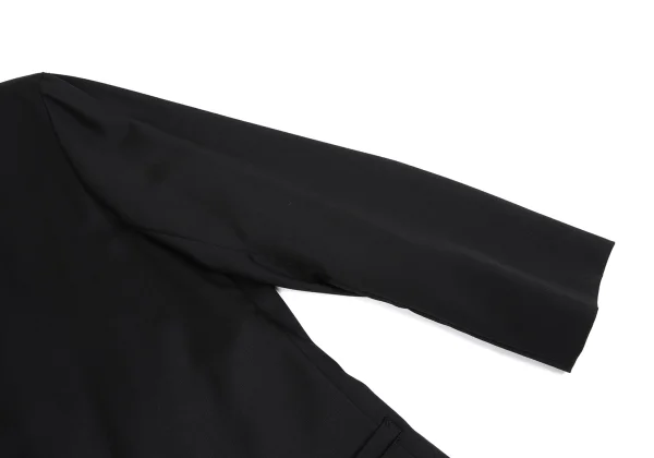 Y's Shiny Wool Stand Collar Jacket & Skirt K-163803_005