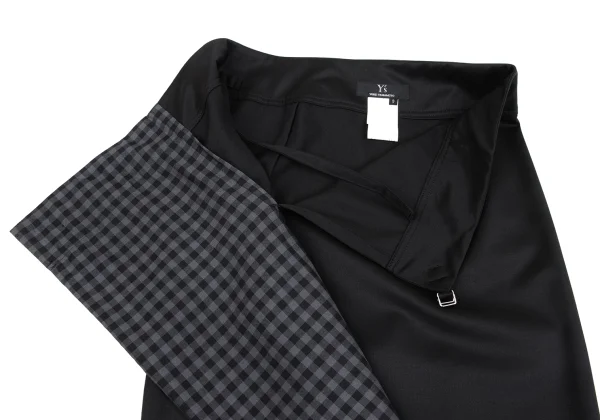 Y's Shiny Wool Stand Collar Jacket & Skirt K-163803_015