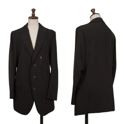 Y's Wool Gaba Zip Pocket Jacket