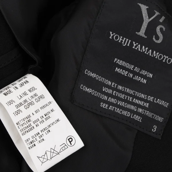 Y's Wool Gaba Zip Pocket Jacket K-163804_017