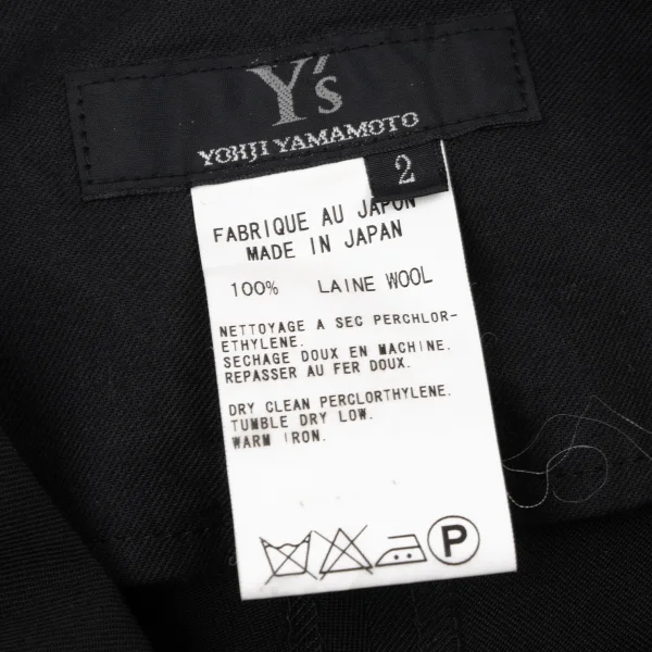 Y's Wool Gaba Mini Skirt Layered Pants K-163805_014