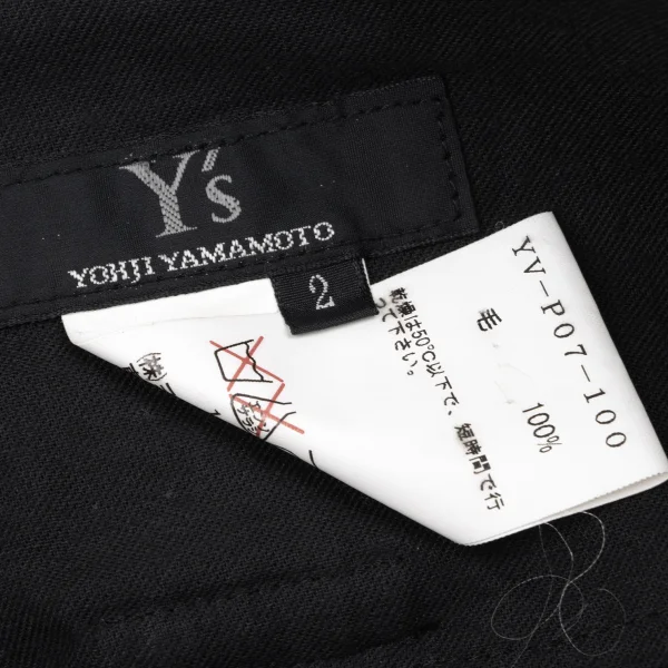 Y's Wool Gaba Mini Skirt Layered Pants K-163805_015