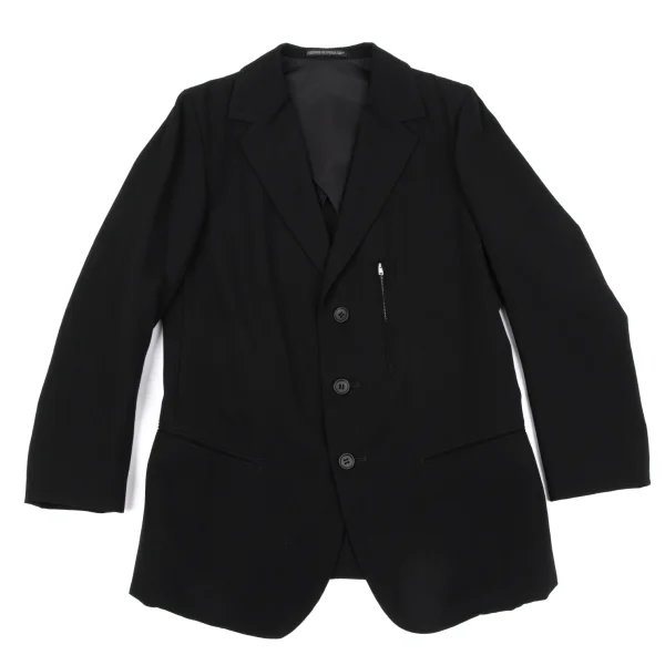 Y's Wool Gaba Zip Pocket Jacket & Pants K-163806_003