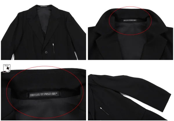 Y's Wool Gaba Zip Pocket Jacket & Pants K-163806_004