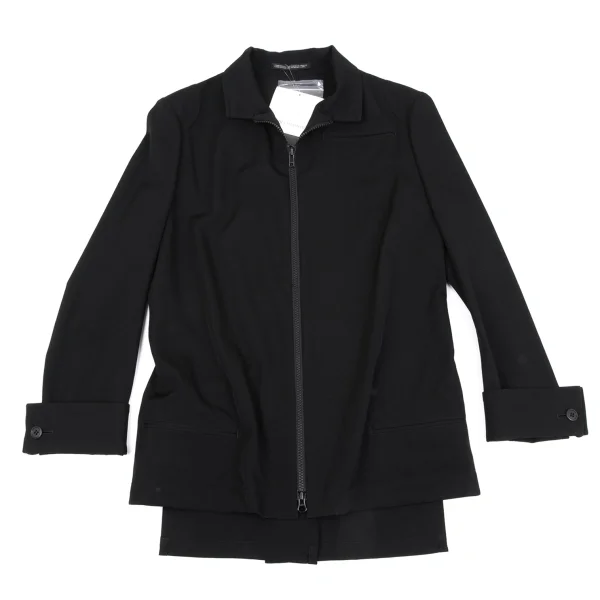 Y's Wool Gaba Double Cuffs Stand Collar Jacket K-163807_002