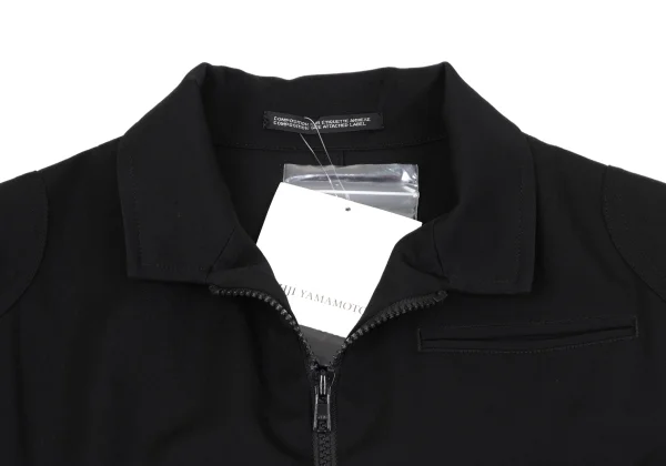 Y's Wool Gaba Double Cuffs Stand Collar Jacket K-163807_004