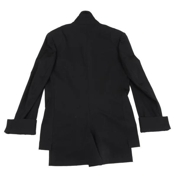 Y's Wool Gaba Double Cuffs Stand Collar Jacket K-163807_013