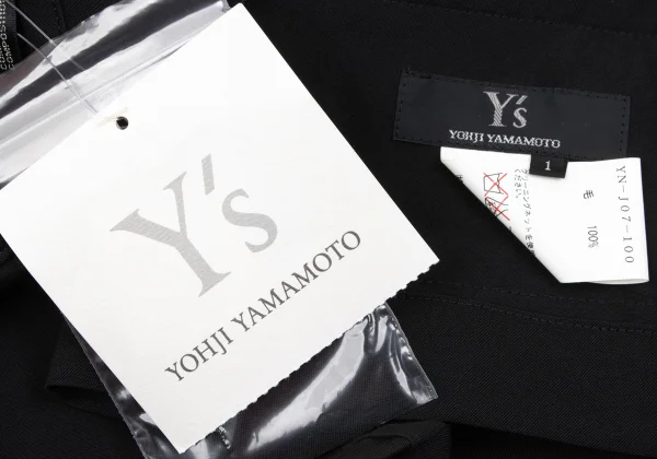 Y's Wool Gaba Double Cuffs Stand Collar Jacket K-163807_018