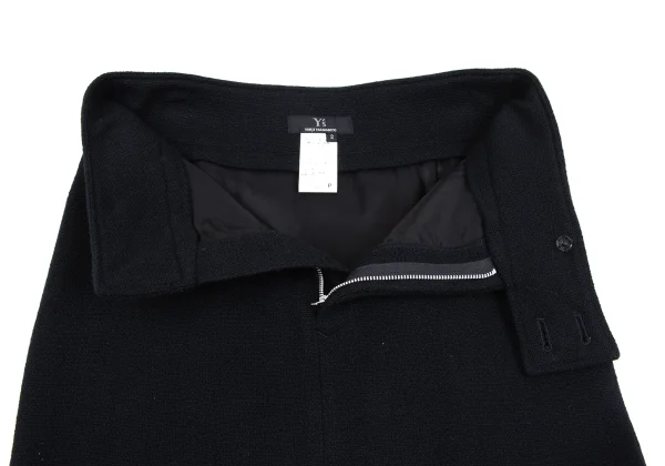 Y's Wool Tweed Side Slit Skirt K-163814_005