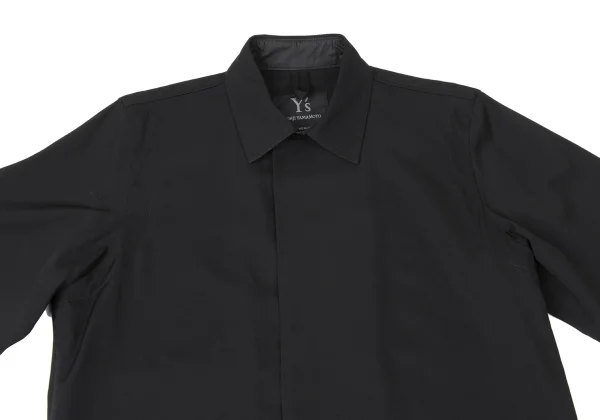 Y's Wool Gaba Round Hem Short Sleeve Shirt K-163816_003