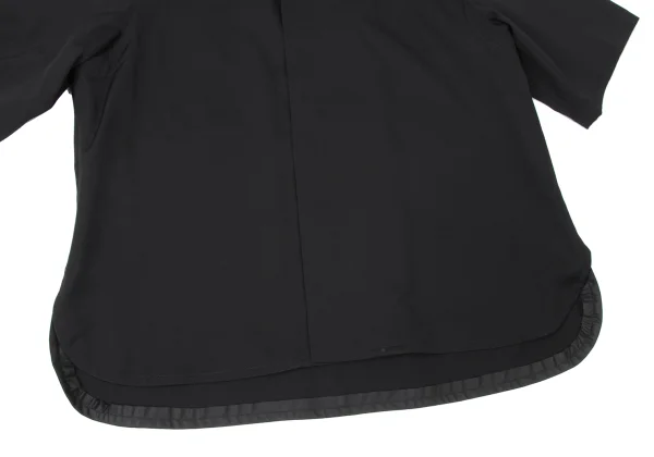 Y's Wool Gaba Round Hem Short Sleeve Shirt K-163816_007