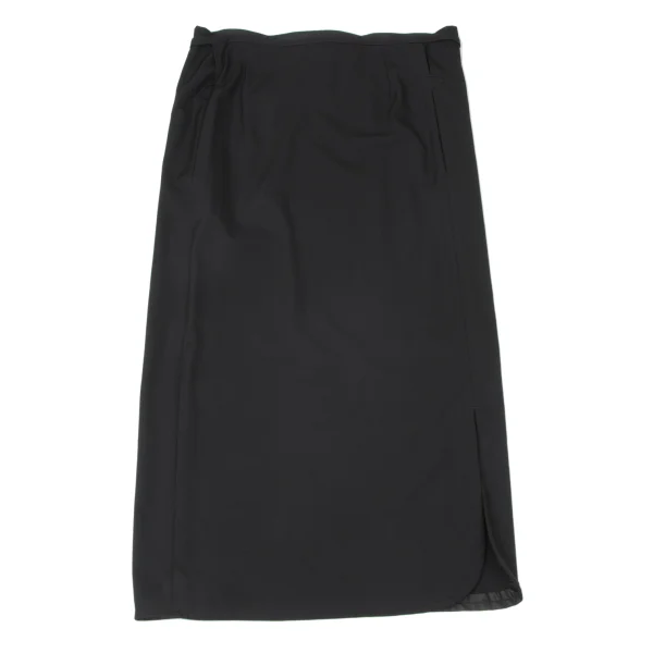 Y's Wool Gaba Asymmetry Waist Cord Skirt K-163817_002