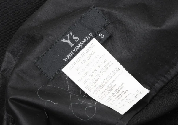 Y's Wool Gaba Asymmetry Waist Cord Skirt K-163817_012