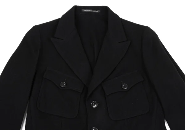 Y's Point Logo Embroidery Wool Brushed Jacket K-163819_003