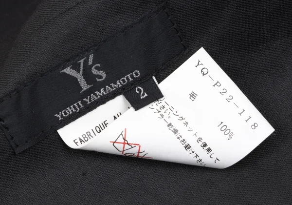 Y's Wool Gabardine Pants K-163822_012