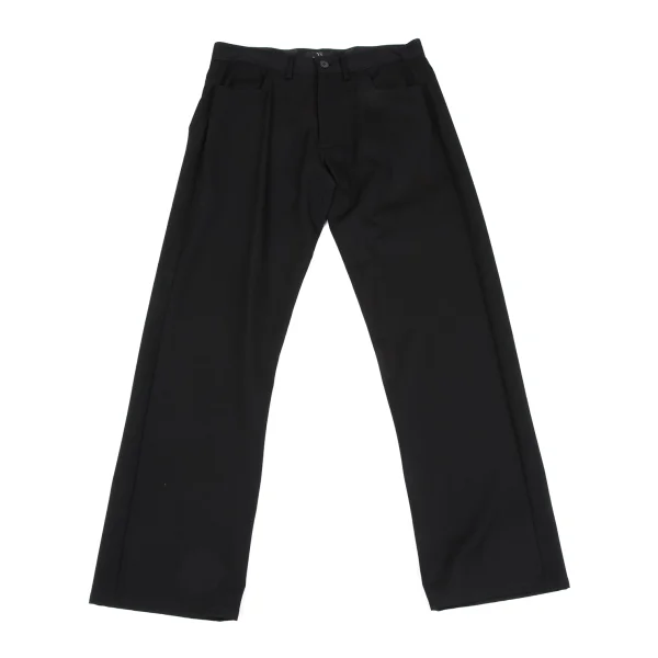Y's Pocket Design Wool Pants Black 2 K-163824_001