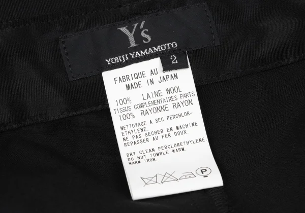 Y's Pocket Design Wool Pants K-163824_011