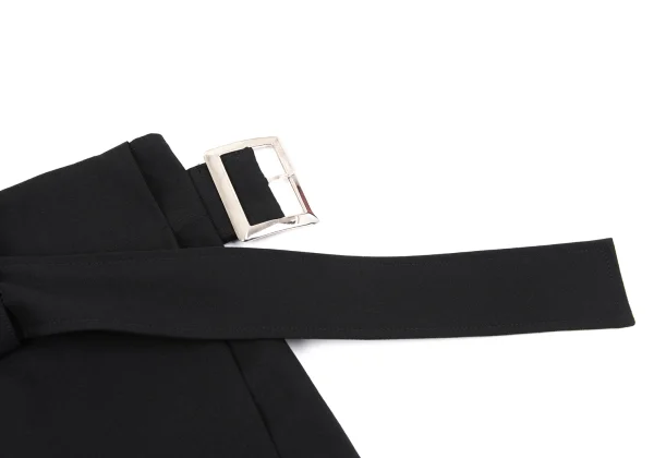 Y's Wool Gabardine Wrap Belted Wide Pants K-163829_005