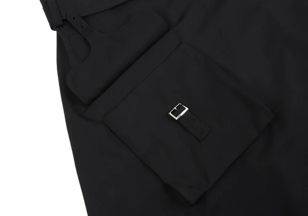 Y's Wool Gabardine Wrap Belted Wide Pants K-163829_007