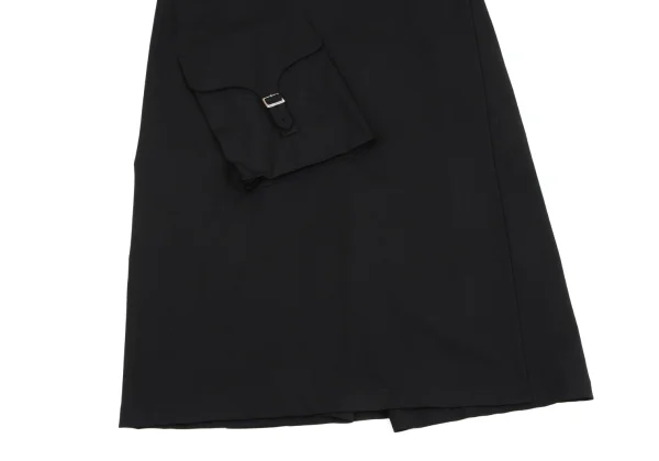 Y's Wool Gabardine Wrap Belted Wide Pants K-163829_009