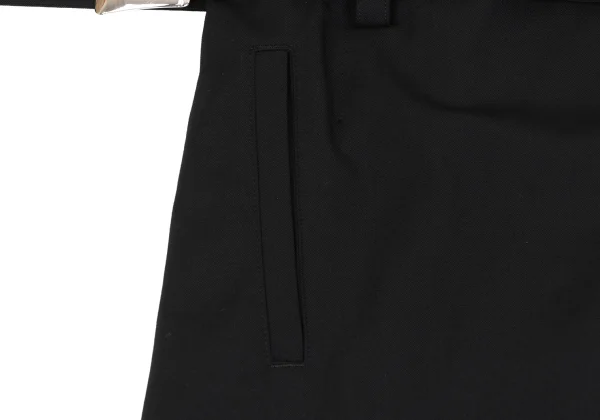 Y's Wool Gabardine Wrap Belted Wide Pants K-163829_013