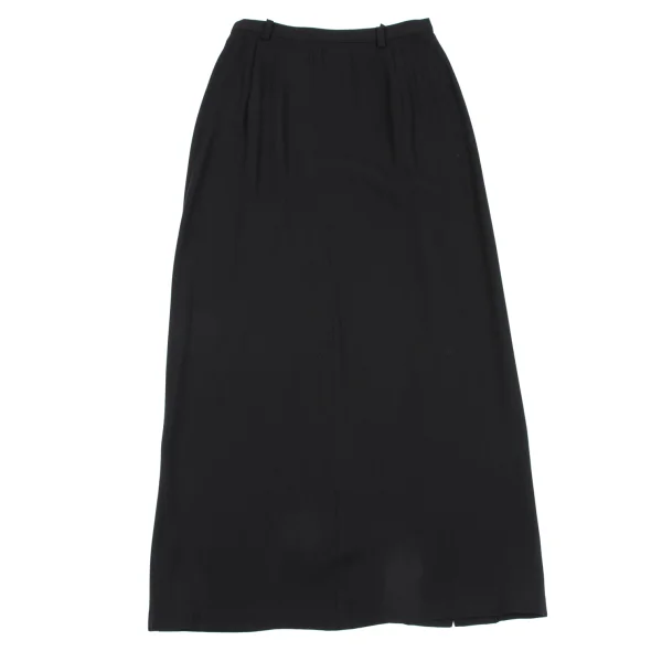 Y's Wool Rayon Back Slit Skirt K-163831_002