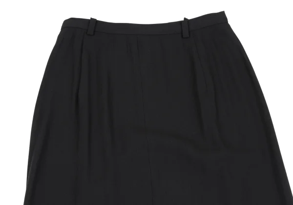 Y's Wool Rayon Back Slit Skirt K-163831_003