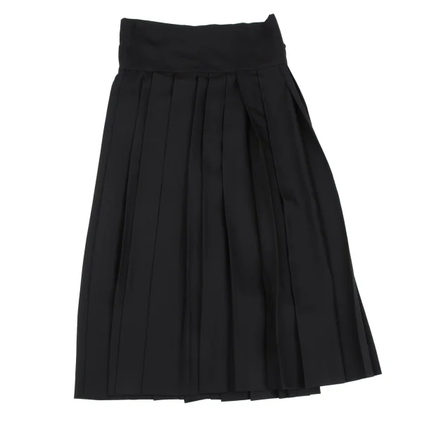 Y's Wool Silk Pleats Wrap Skirt K-163832_008