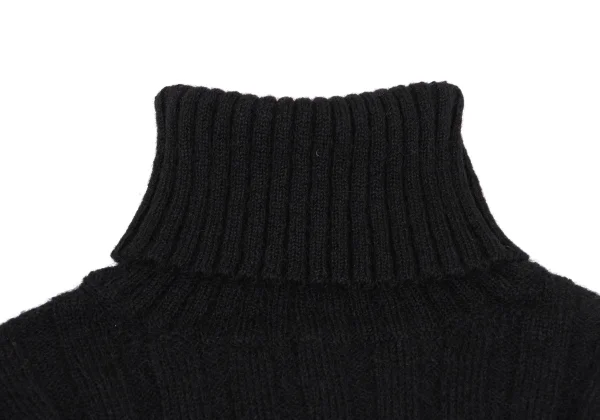 tricot COMME des GARCONS Wool Nylon Turtle Neck Knit Sweater K-163837_004