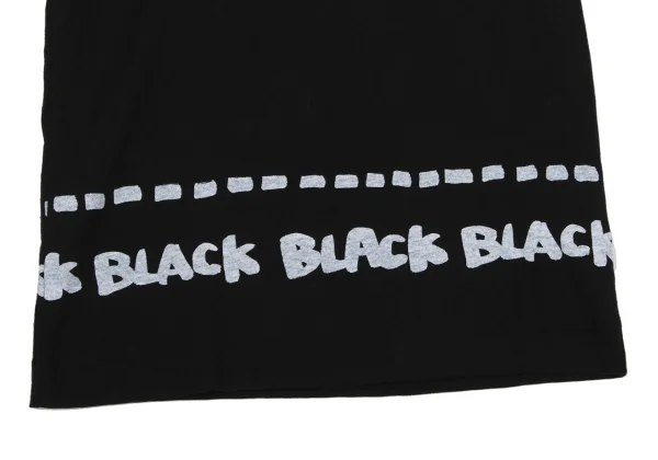 BLACK COMME des GARCONS Hem Logo Printed T-shirt K-163839_005
