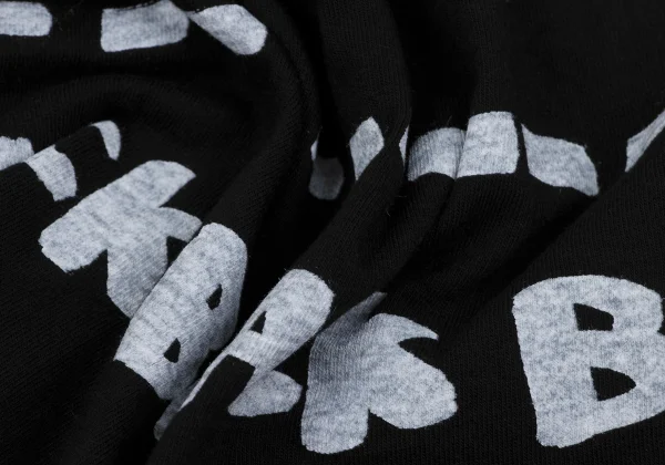 BLACK COMME des GARCONS Hem Logo Printed T-shirt K-163839_010