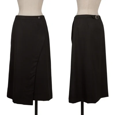 ATSURO TAYAMA Wool Curve Wrap Skirt