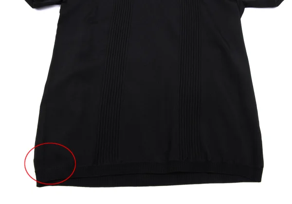 DKNY Acrylic Blend Pin Tuck Switching Short Sleeve Knit K-163844_006