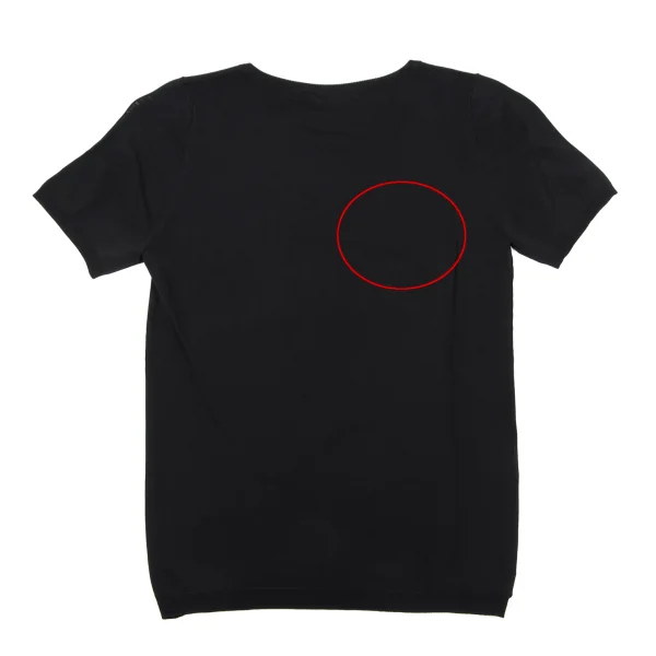 DKNY Acrylic Blend Pin Tuck Switching Short Sleeve Knit K-163844_010