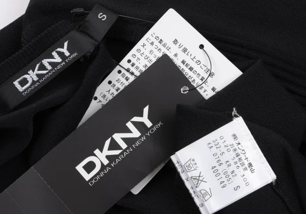 DKNY Acrylic Blend Pin Tuck Switching Short Sleeve Knit K-163844_013
