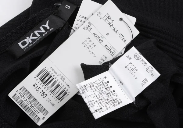 DKNY Acrylic Blend Pin Tuck Switching Short Sleeve Knit K-163844_014