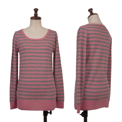 DKNY Cashmere Blend Wool Striped Knit