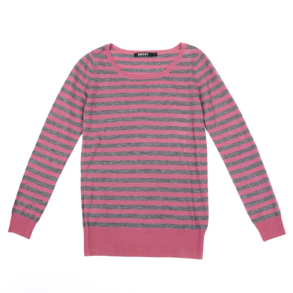 DKNY Cashmere Blend Wool Striped Knit K-163845_002
