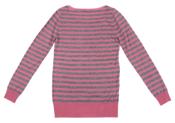 DKNY Cashmere Blend Wool Striped Knit K-163845_008