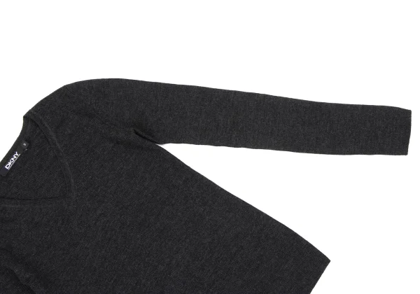 DKNY Wool V-neck Rib Knit K-163846_004