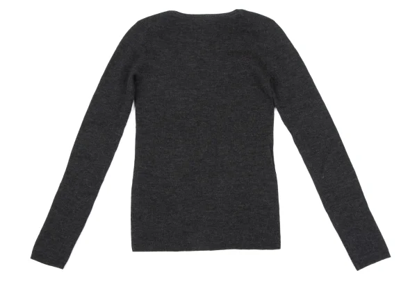 DKNY Wool V-neck Rib Knit K-163846_008