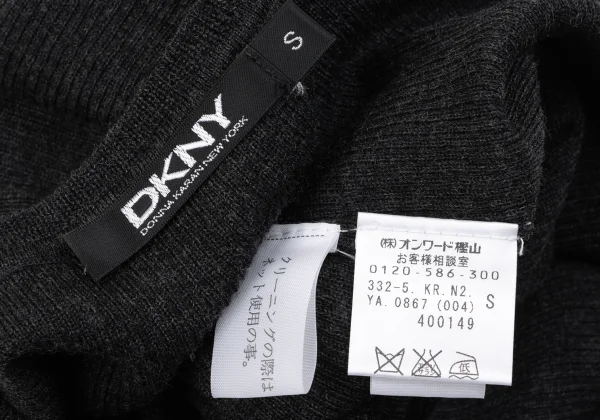 DKNY Wool V-neck Rib Knit K-163846_010