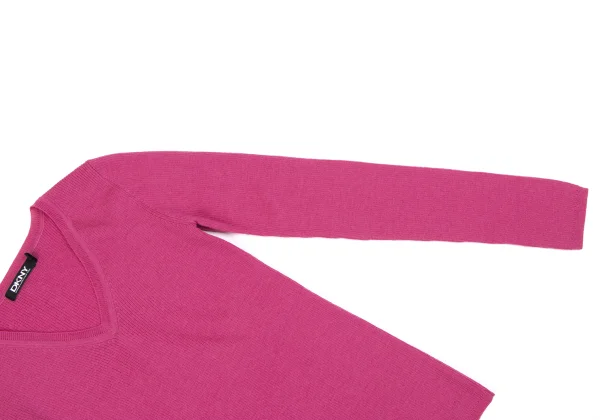 DKNY Wool V-neck Rib Knit K-163847_004