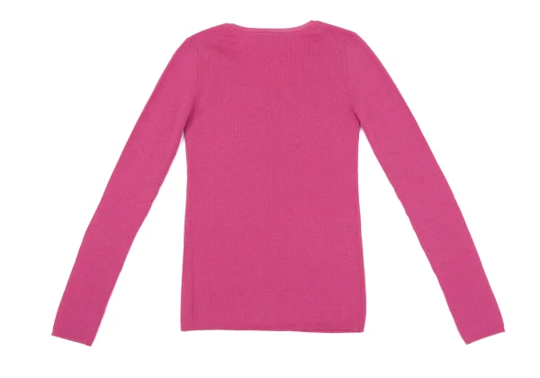 DKNY Wool V-neck Rib Knit K-163847_008