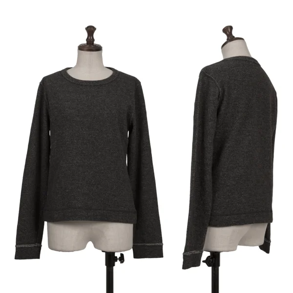 MHL Wool Cotton Knit Shirt Grey 2 K-163850_001