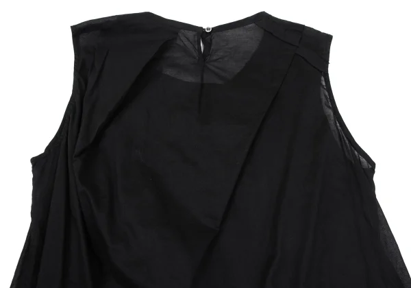 zucca Dyed Tuck Design Sleeveless Blouse K-163851_010