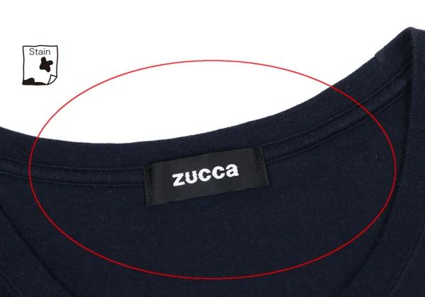 zucca Garment Dyed Cotton Rhinestone Logo T-shirt K-163852_005