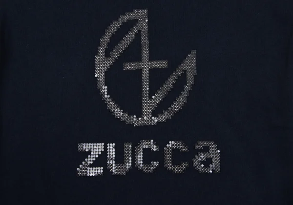 zucca Garment Dyed Cotton Rhinestone Logo T-shirt K-163852_009