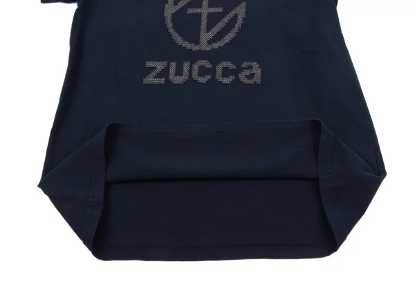 zucca Garment Dyed Cotton Rhinestone Logo T-shirt K-163852_011