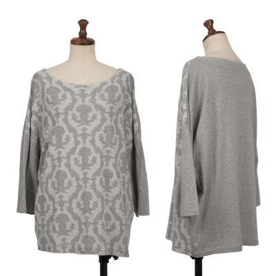 zucca Cotton Jacquard Wide T-shirt